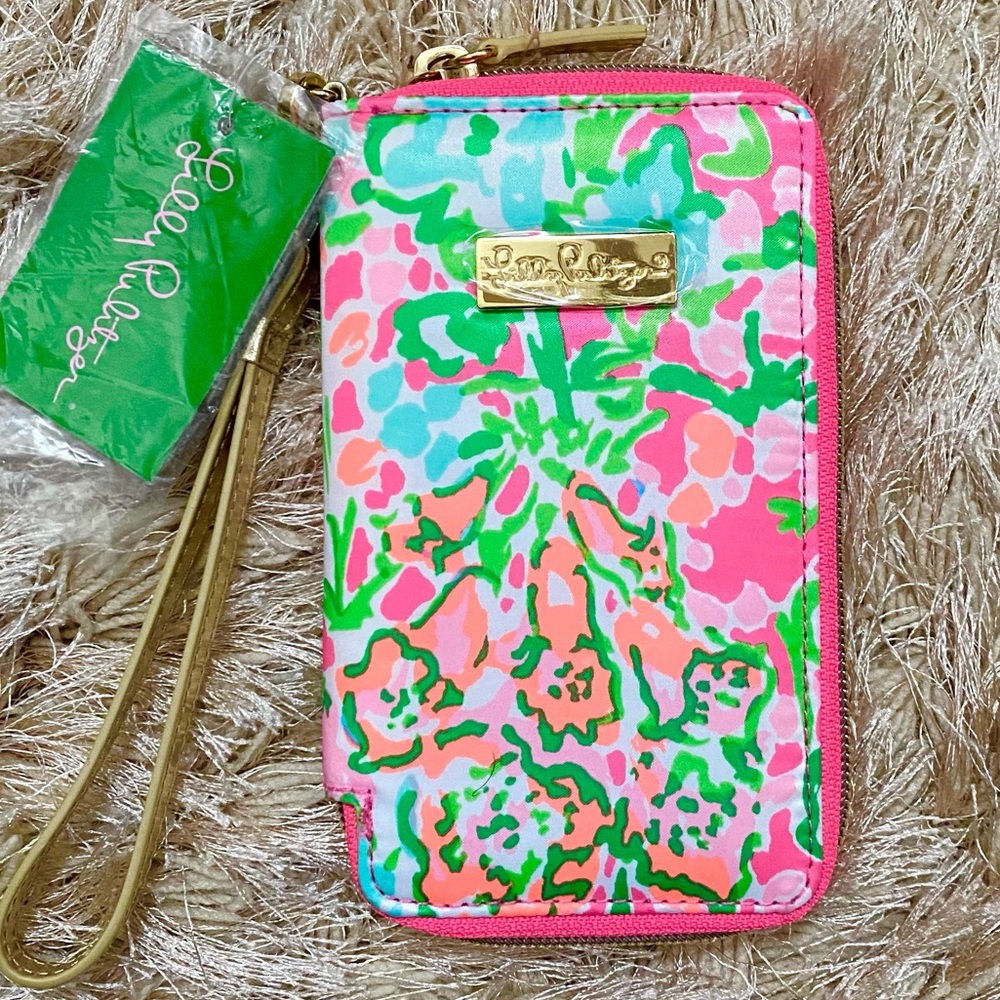 NEW Lily Pulitzer Tiki Palm Wristlet